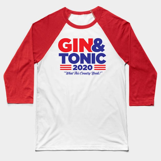 GIN & TONIC 2020 Baseball T-Shirt by MindsparkCreative